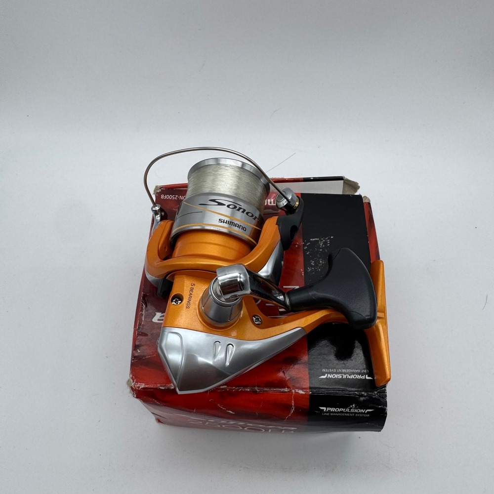 Shimano Sonora 2500FB Spinning Reel 5 Bearings Orange Silver SON-2500FB with Box